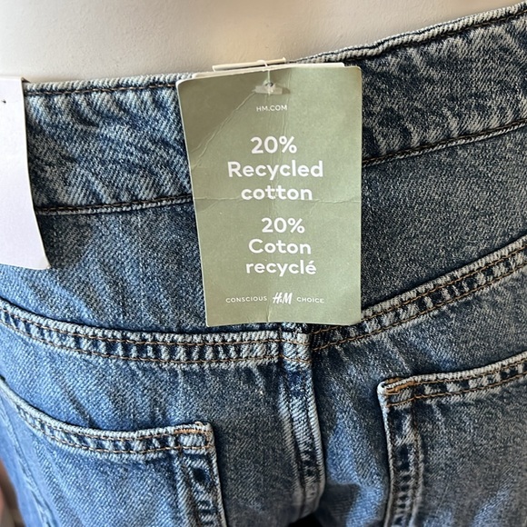 H&M Women's Light Blue Loose Wide Leg Jeans - Picture 10 of 14